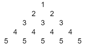 数字金字塔效果